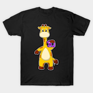 Giraffe Musician Radio Music T-Shirt